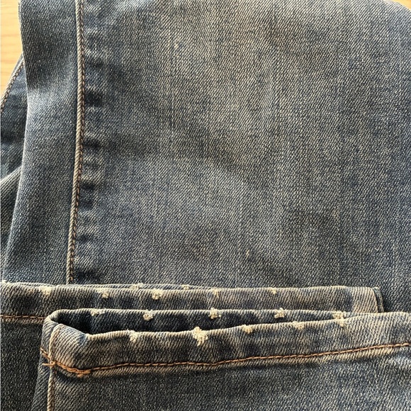 Free People Brady Medium Light Wash Denim Suspender Overalls 27 - Picture 16 of 16